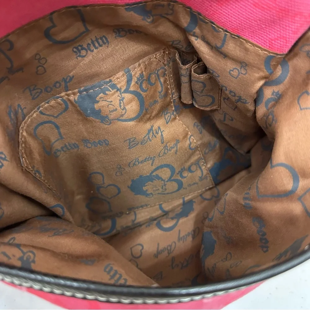 Pink Betty Boop Rhinestone Messenger Bag - Picture 14 of 16
